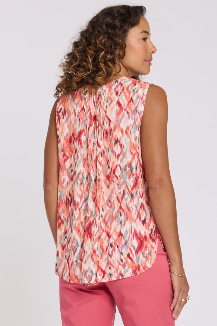 Ärmellose Pintuck Bluse | Mojave Mirage