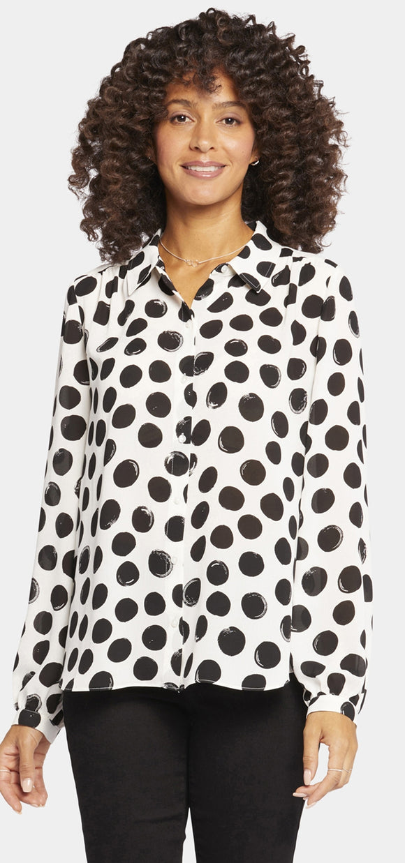 Modern Blouse Dot Print | Ramona Dot | Blouse | NYDJ