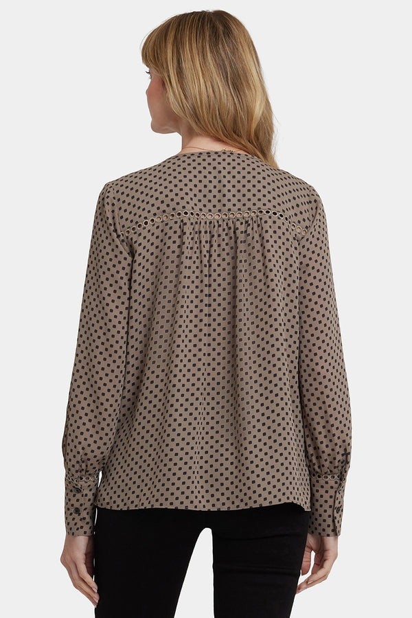 Liliana Peasant Blouse | Capucine Dots | Blouse | NYDJ
