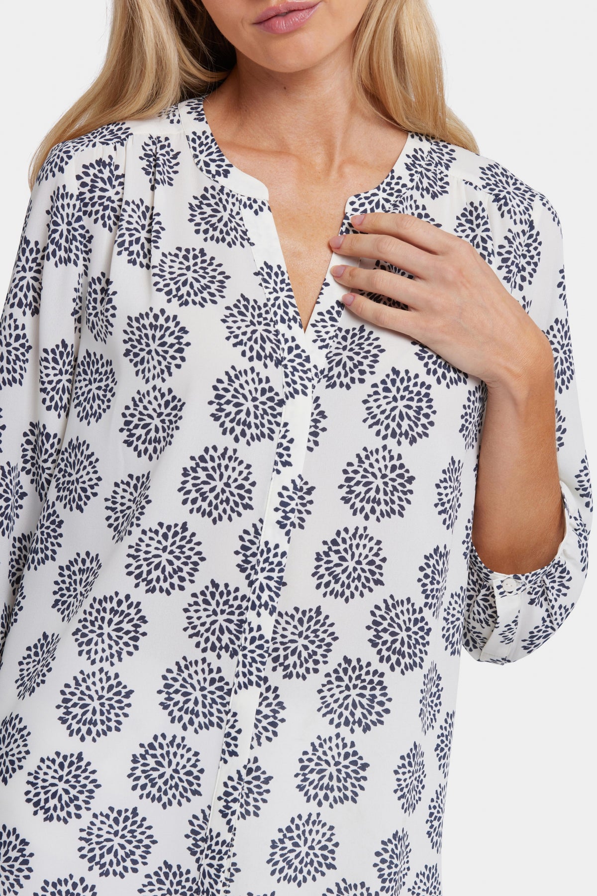 Pintuck Blouse | La Casa Blanca | Blouse | NYDJ