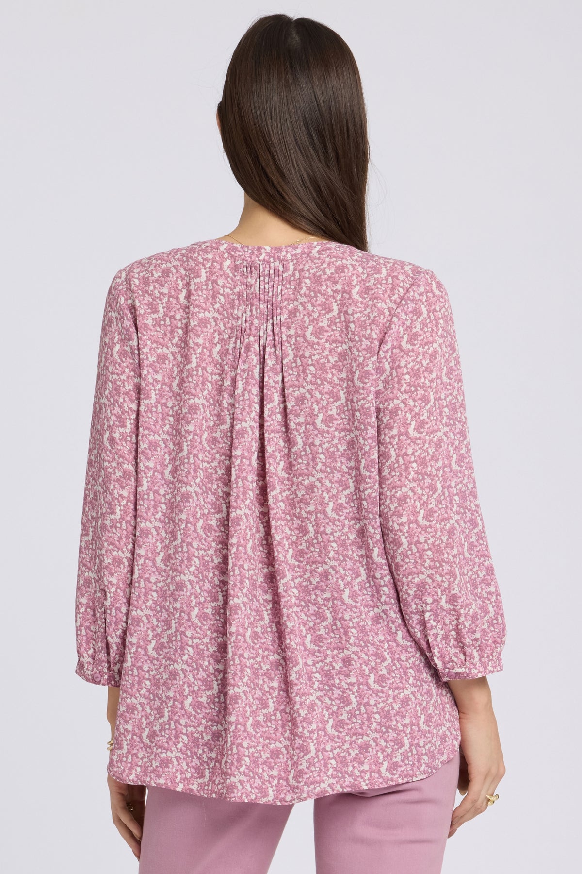 Pintuck Blouse | Destiny Ditsy | Blouse | NYDJ