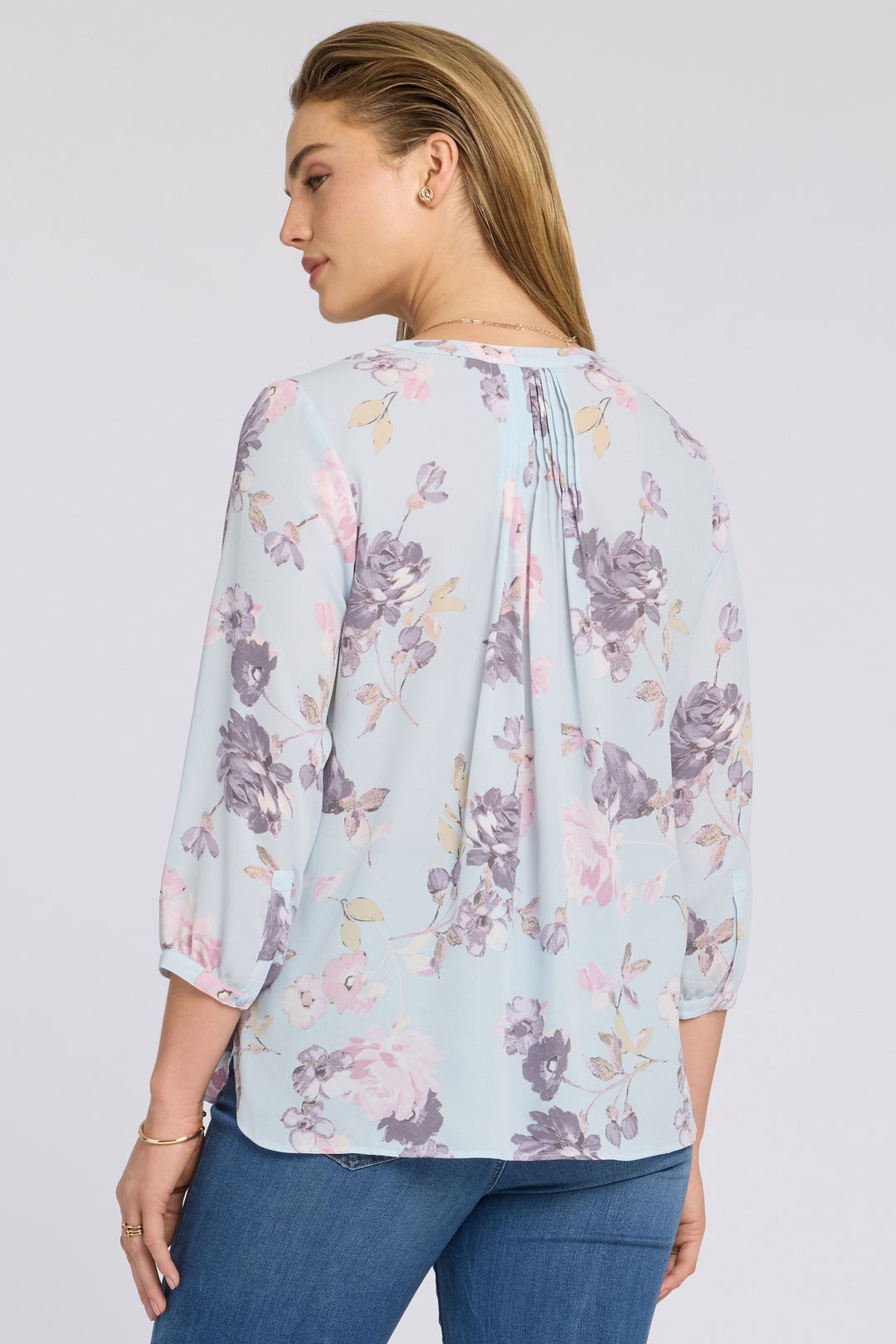 Pintuck Bluse | Graceful Blossom