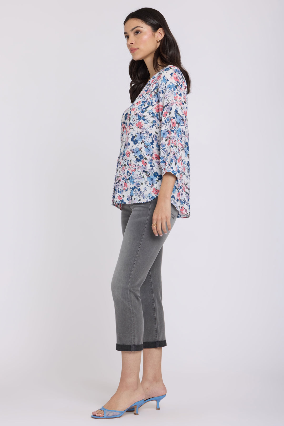Pintuck Bluse | Desert Blooms