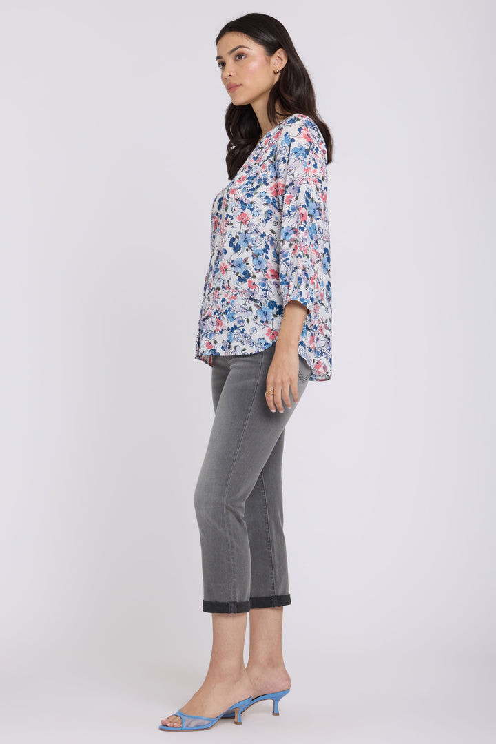 Pintuck Bluse | Desert Blooms