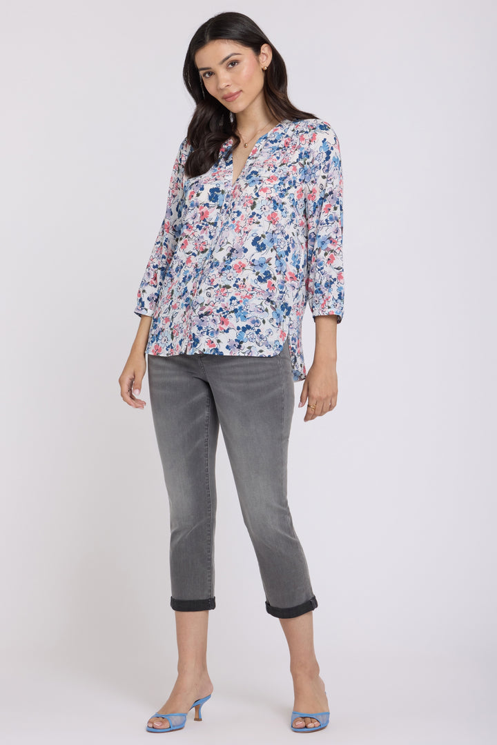 Pintuck Bluse | Desert Blooms