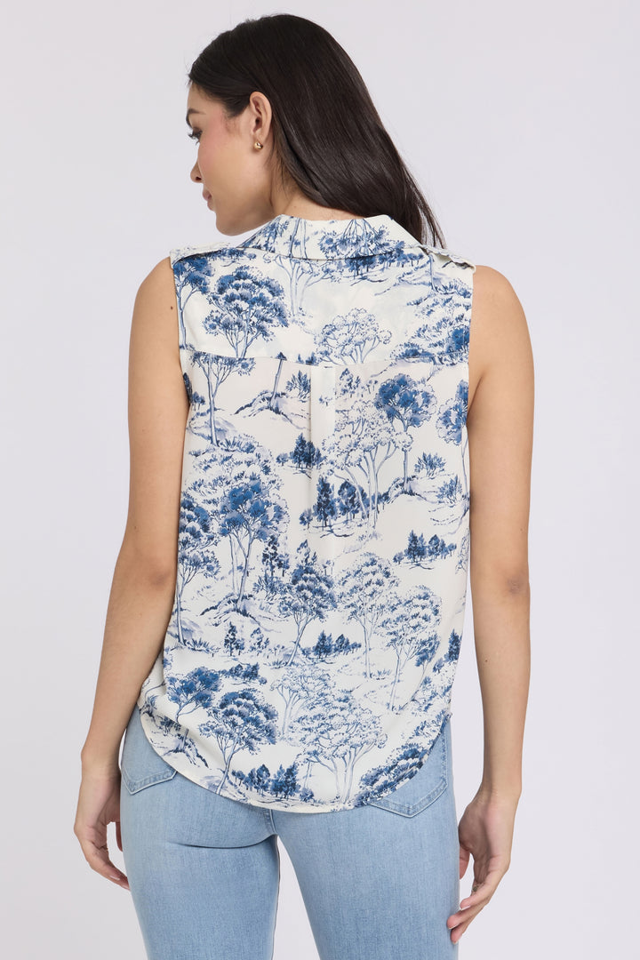 Gabrielle Ärmellose Bluse | Le Parc