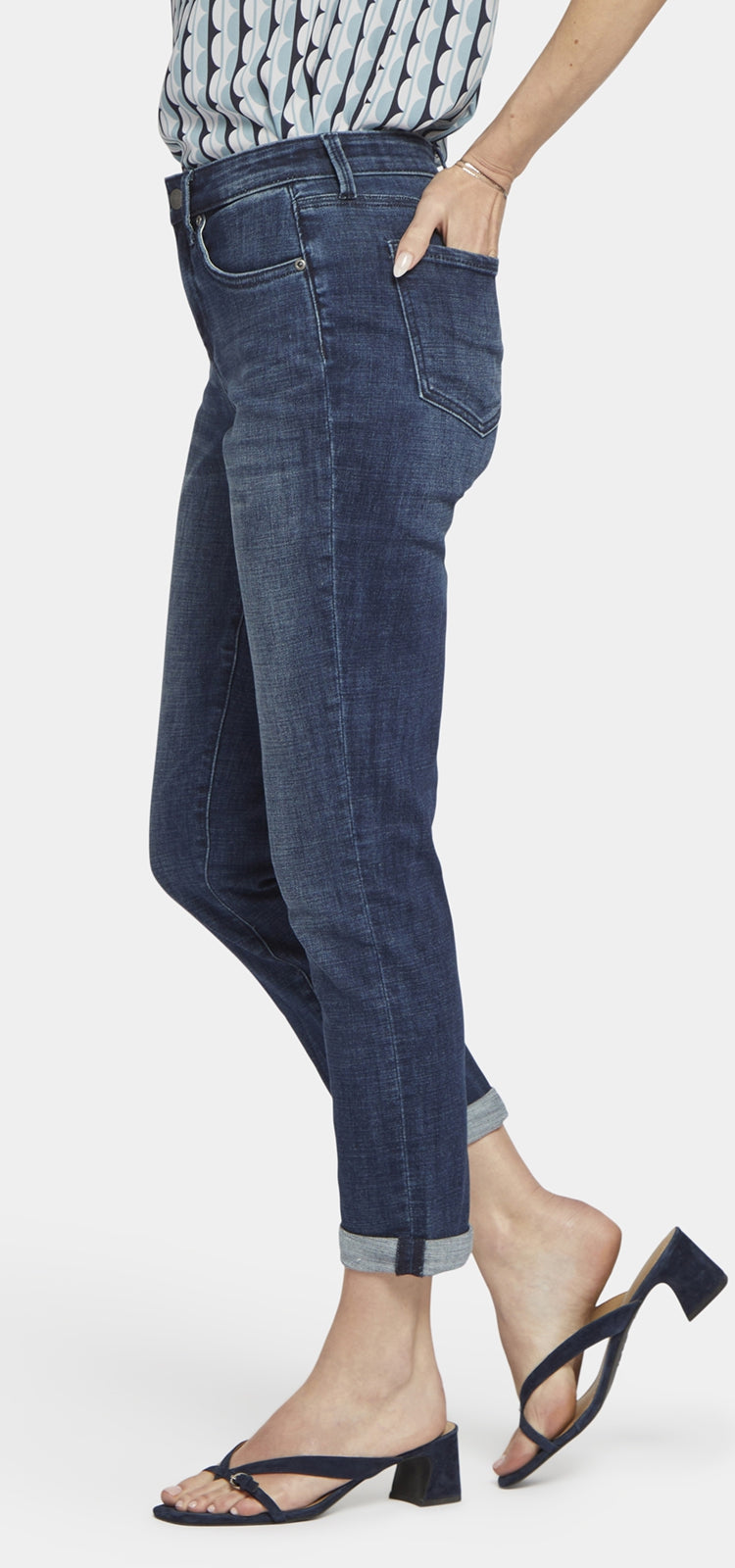 Margot Girlfriend Jeans Dark Blue Premium Denim | Mesquite | Denim | NYDJ