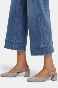 Teresa Wide Leg Ankle Jeans With 3" Hems | Majorca Bay | Pants | NYDJ