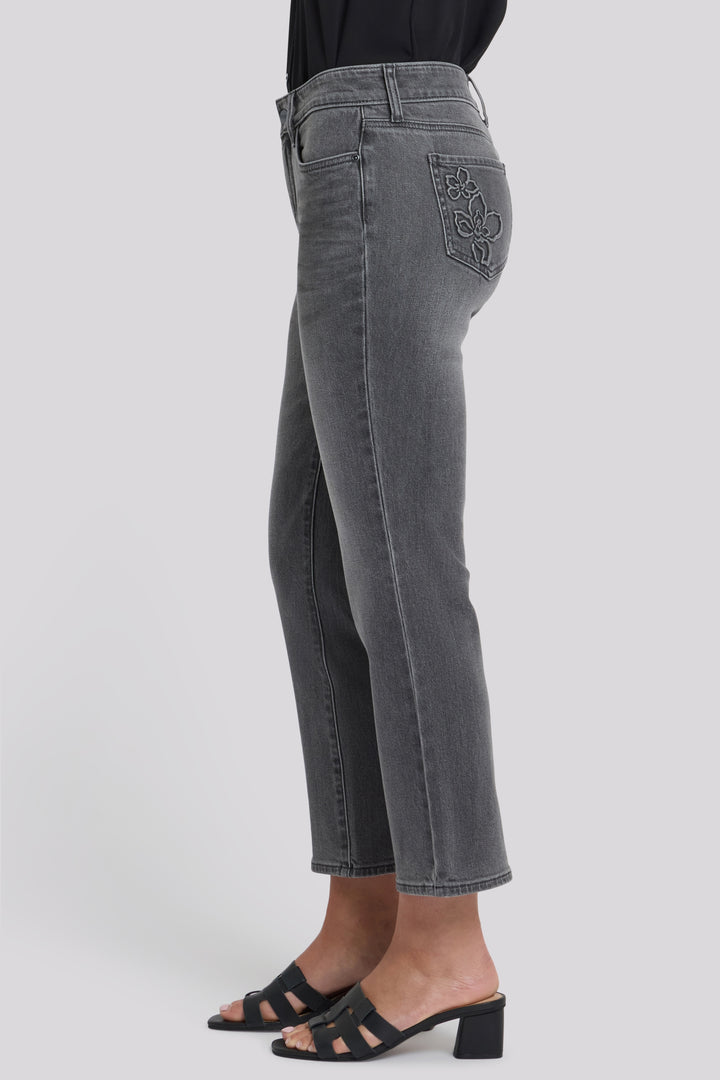 Marilyn Straight Ankle Jeans | Dusty Ash | Denim | NYDJ