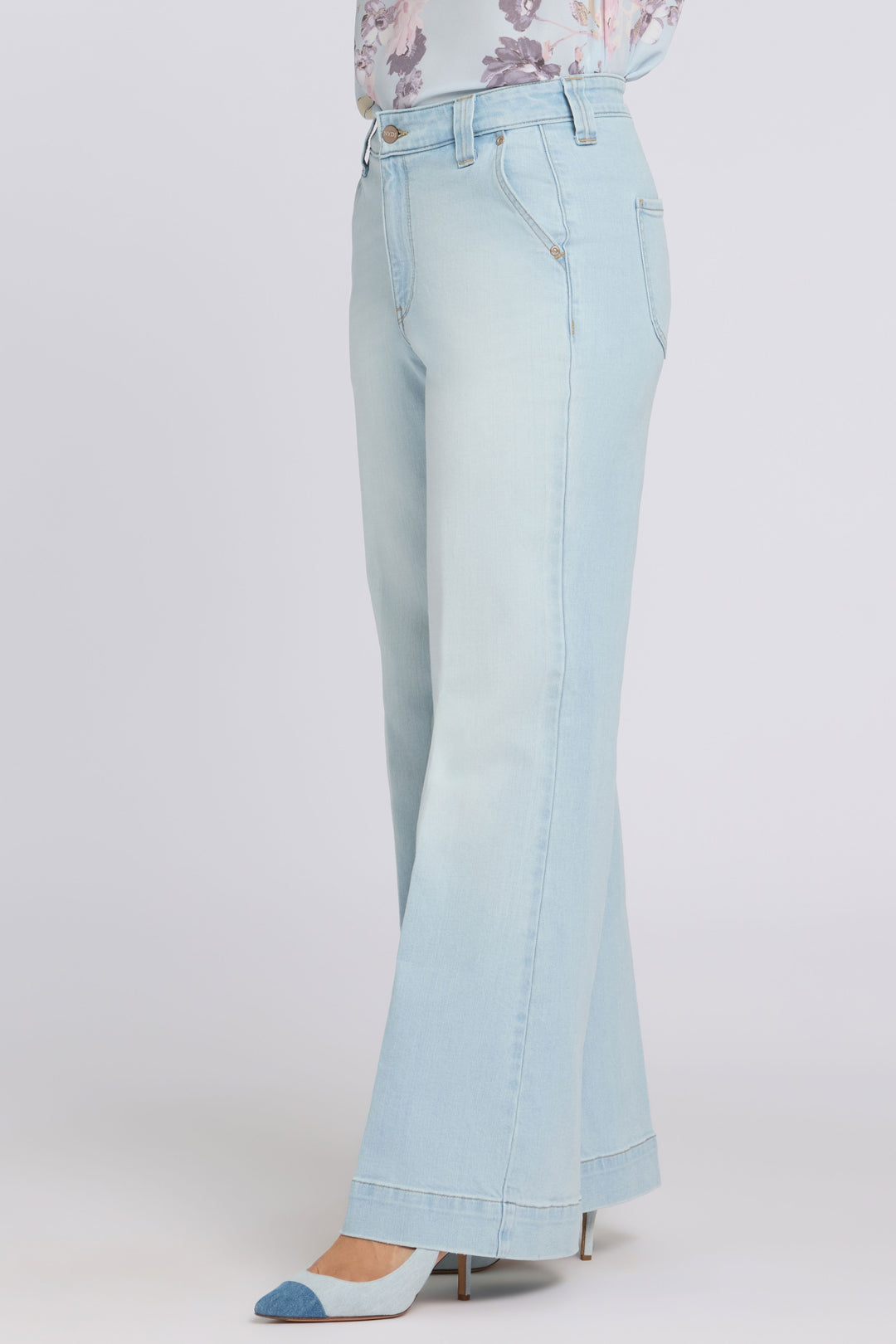Mia Palazzo Jeans With High Rise | Sky Valley | Denim | NYDJ
