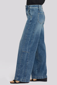 Gracie Wide Leg Jeans With Super High Rise | Secret Hollow | Denim | NYDJ