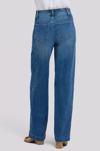 Gracie Wide Leg Jeans With Super High Rise | Wild River | Denim | NYDJ