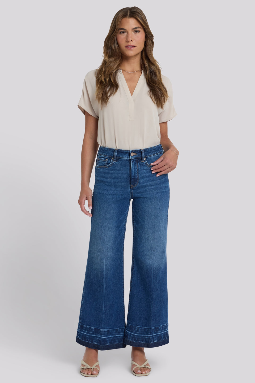 Mia Palazzo Ankle Jeans With High Rise | Trail Lands | Denim | NYDJ