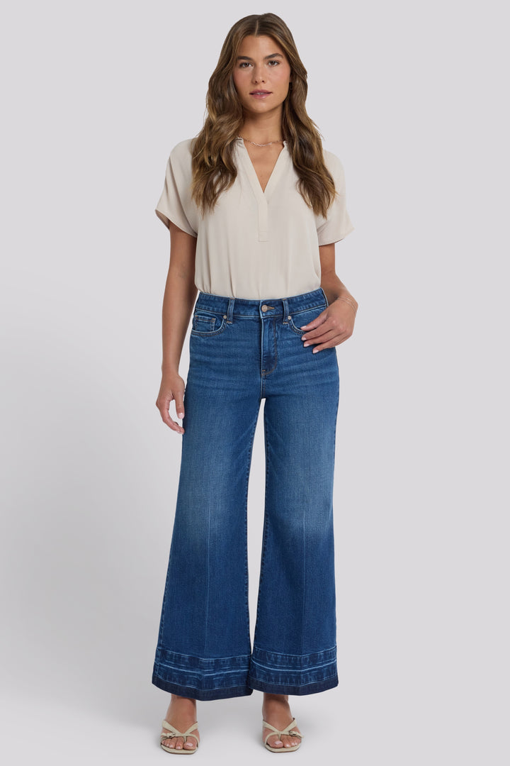Mia Palazzo Ankle Jeans With High Rise | Trail Lands | Denim | NYDJ