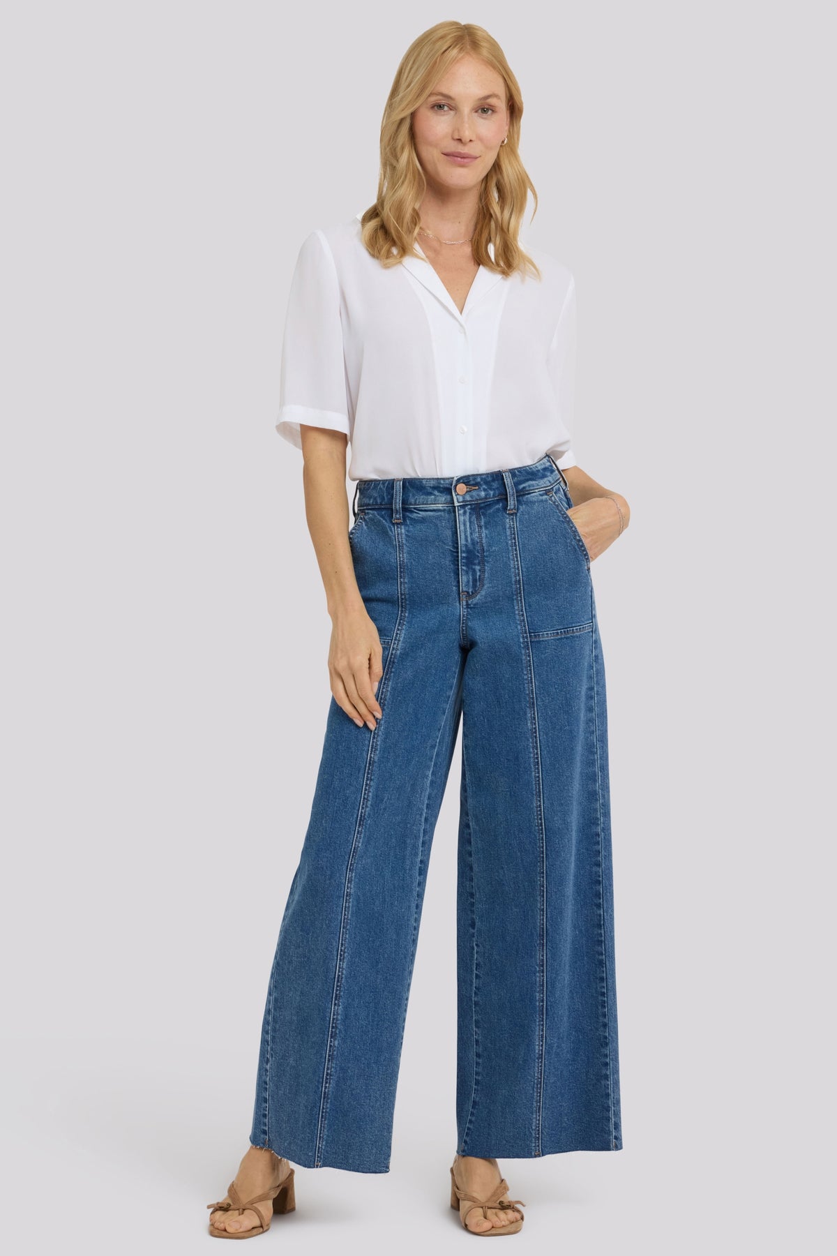 Simone Wide Leg Jeans With High Rise | Salton | Denim | NYDJ