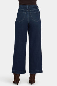 Teresa Wide Leg Ankle | Blacken Blue | Denim | NYDJ