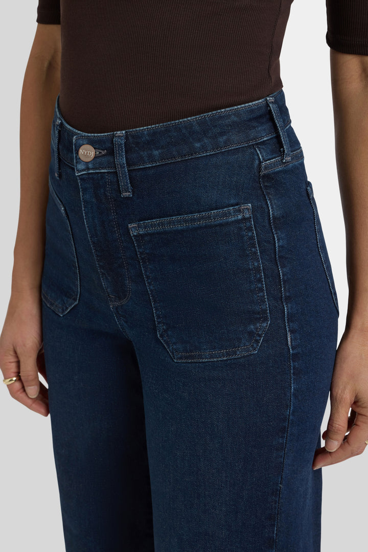 Teresa Wide Leg Ankle | Blacken Blue | Denim | NYDJ