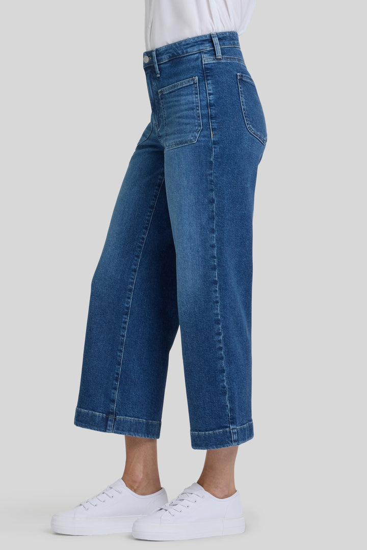 Teresa Wide Leg Ankle | Opera Blue | Denim | NYDJ