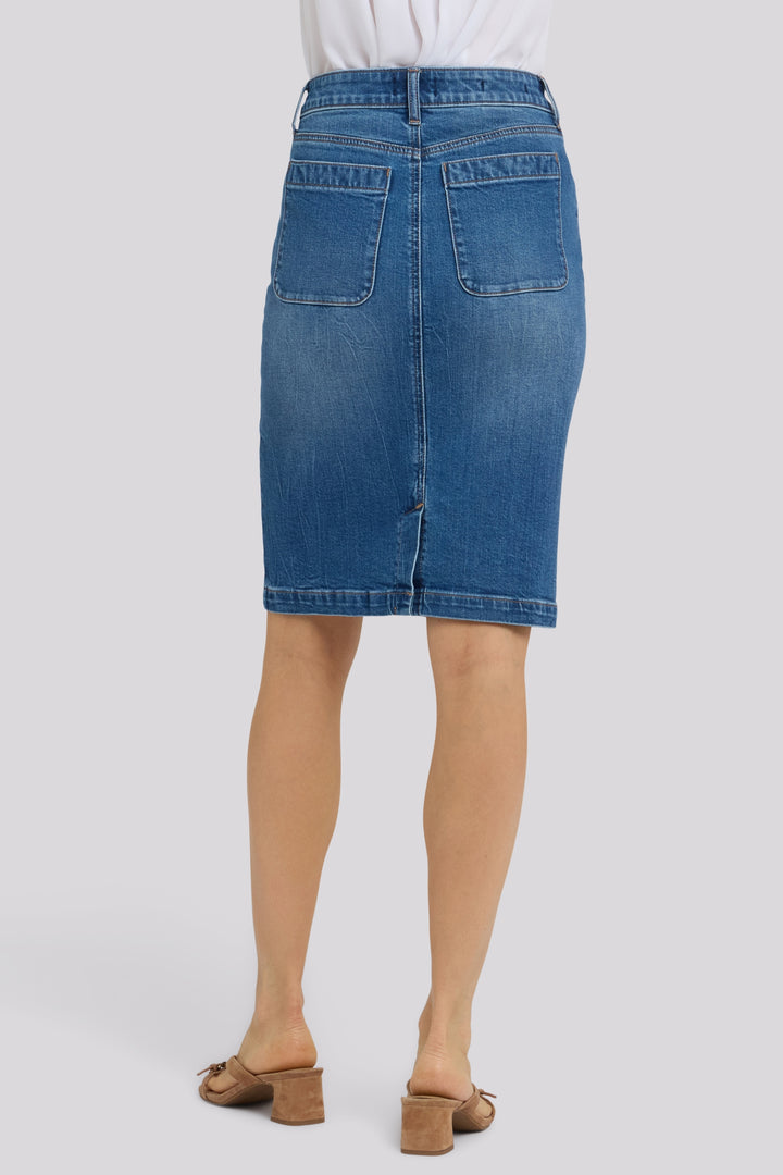 High Rise Denim Skirt | Wild River | Denim | NYDJ