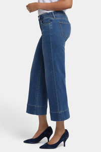 Teresa Wide Leg Ankle Jeans With 3" Hems | Valencia Surf | Pants | NYDJ