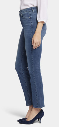 High Rise Sheri Slim Medium Blue Premium Denim | Landslide | Pants | NYDJ