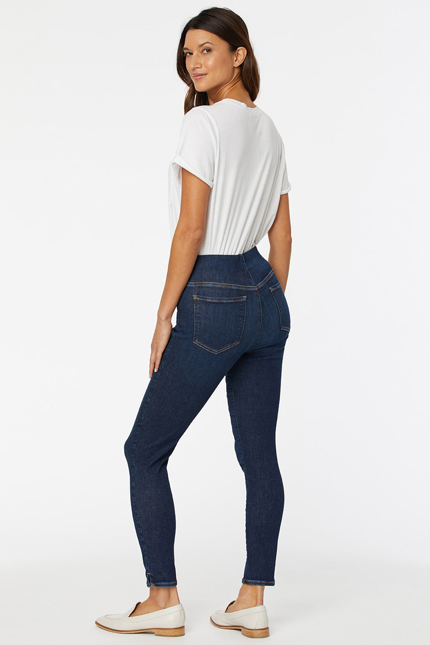 Pull-On Skinny Ankle Dark Blue SpanSpring™ Denim | Clean Vista | Denim | NYDJ