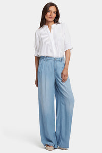 Whitney Plissee-Hose mit super hoher Taille | Canary Beach
