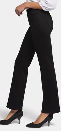 Blake High Rise Slim Flare Black Premium Denim | Black | Pants | NYDJ