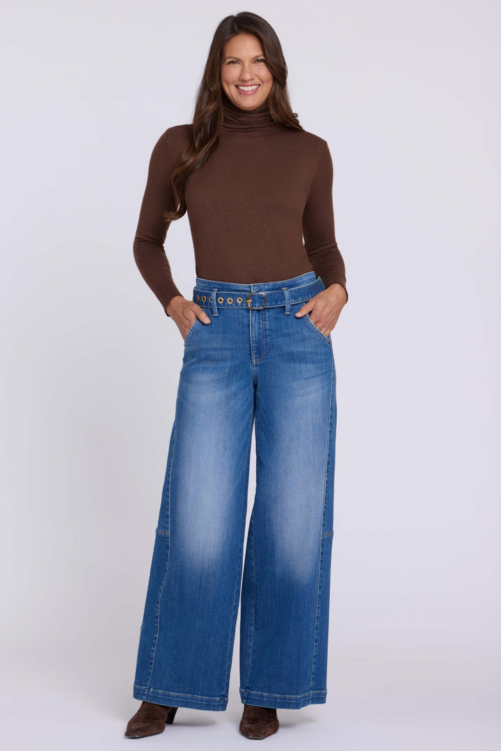 Gracie Wide Leg Jeans mit High Waist | Agave