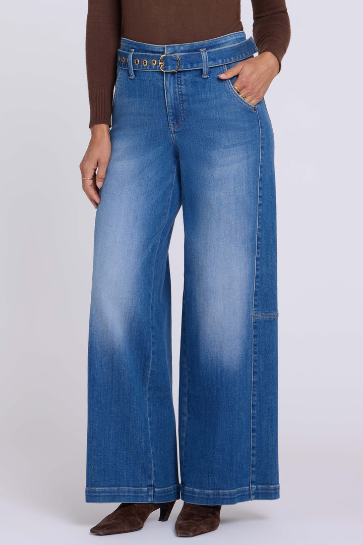 Gracie Wide Leg Jeans mit High Waist | Agave