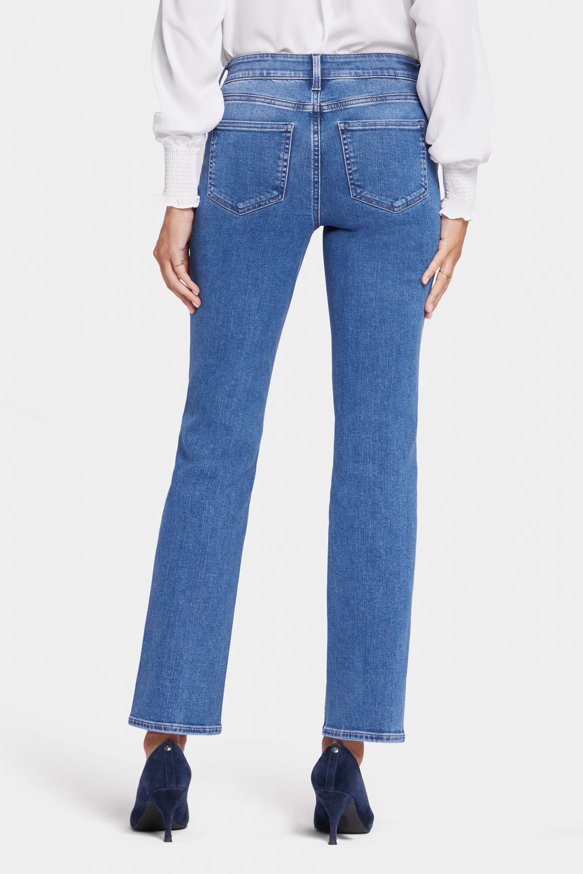 Ellison High Rise Straight Medium Blue Premium Denim | Stunning | Pants | NYDJ