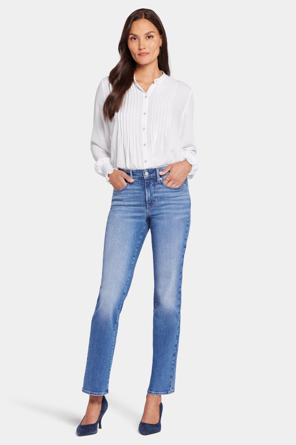 Ellison High Rise Straight Medium Blue Premium Denim | Stunning | Pants | NYDJ