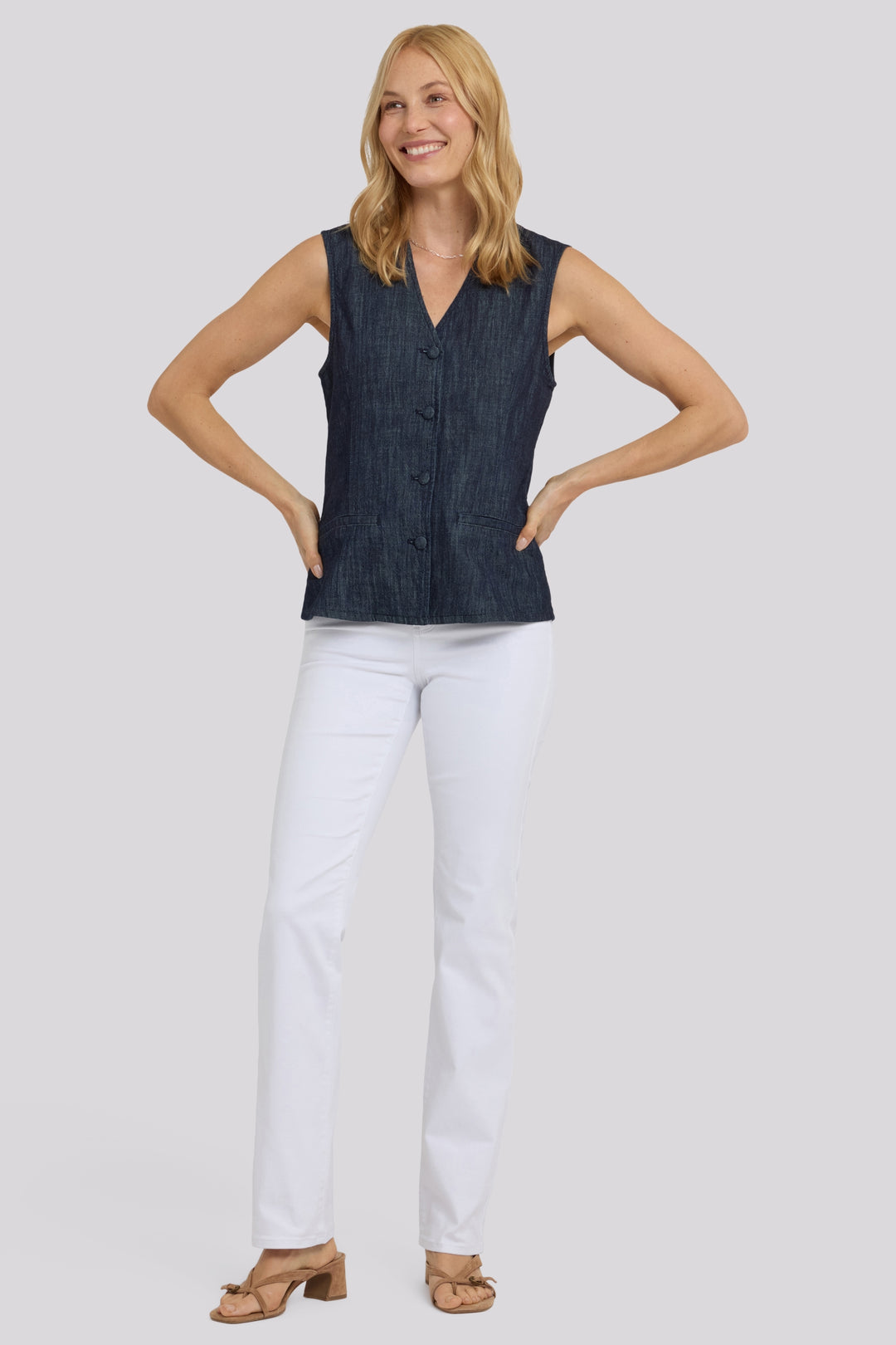 Denim Gilet | Dark Indigo | Vest | NYDJ
