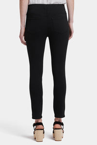 Ami Skinny Ankle Pull-On Jeans In Soft-Contour Denim™ With Side Slits | Overdye Black | Pants | NYDJ