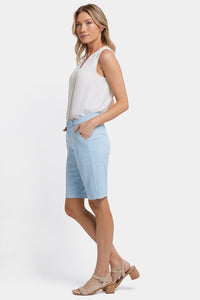 Bermuda Shorts In Stretch Twill | Aquatic | Shorts | NYDJ