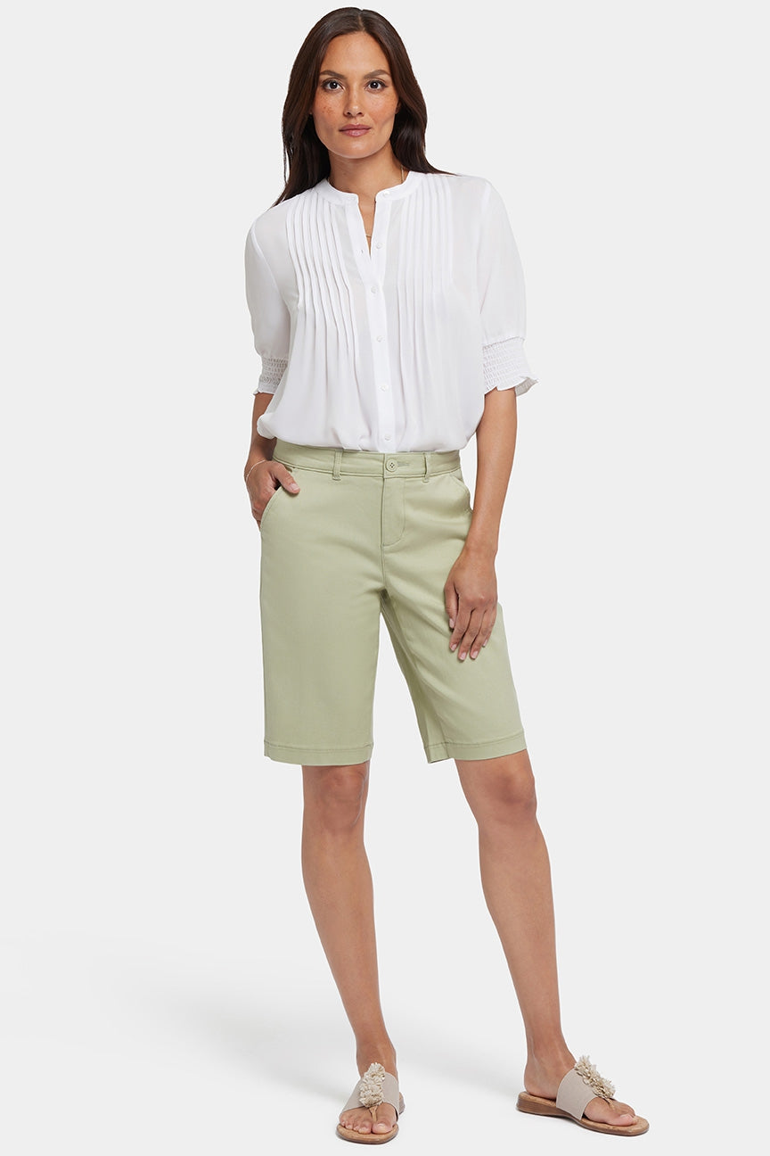 Bermuda Shorts In Stretch Twill | Rosemary | Shorts | NYDJ