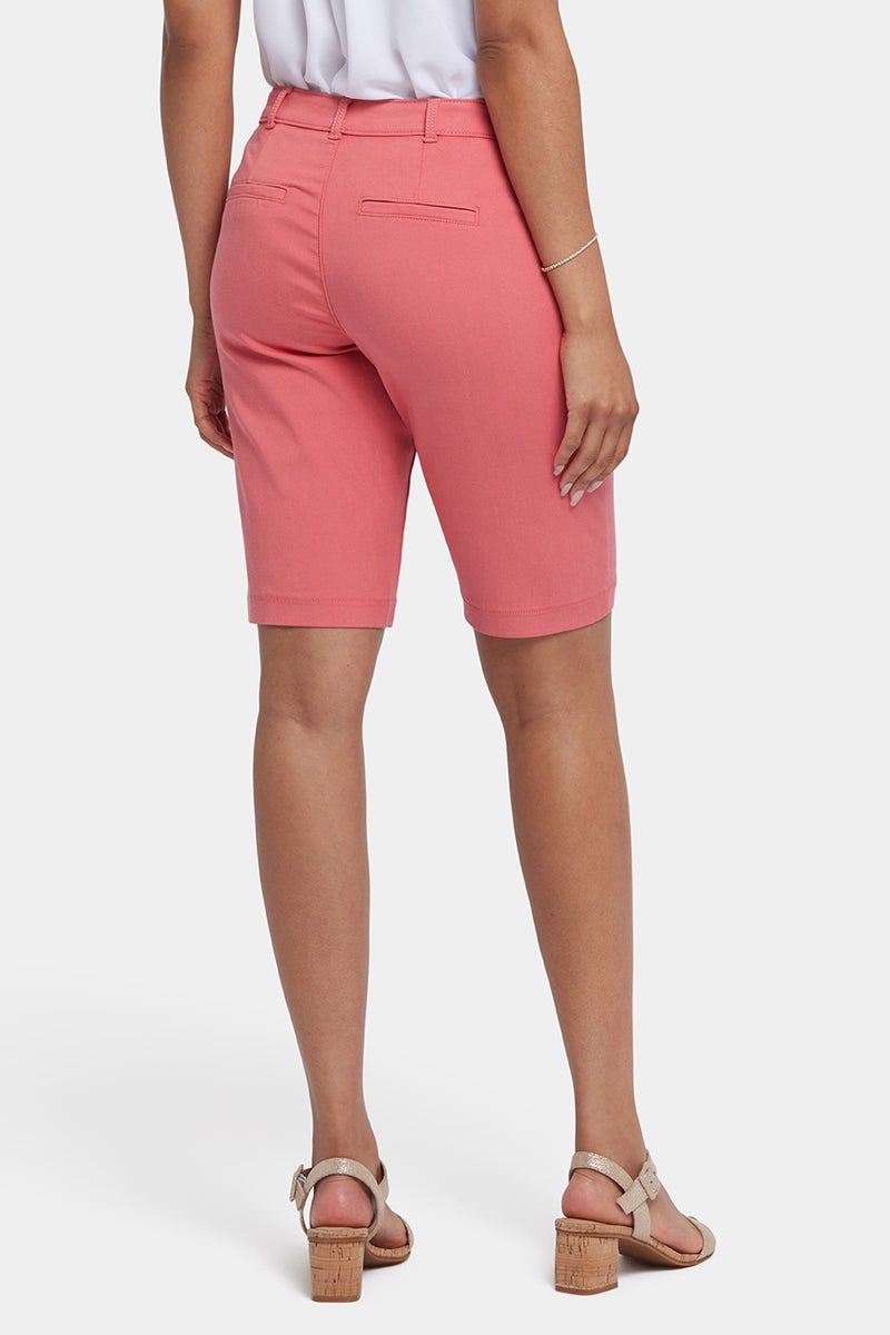 Bermuda Shorts In Stretch Twill | Spiced Coral | Shorts | NYDJ