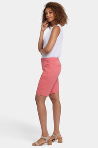 Bermuda Shorts In Stretch Twill | Spiced Coral | Shorts | NYDJ