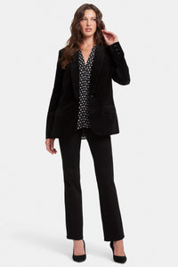 Tuxedo Jacket Velveteen Black | Black | Blazer | NYDJ