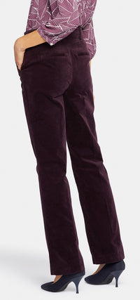 Straight Leg Trouser Purple | Eggplant | Pants | NYDJ