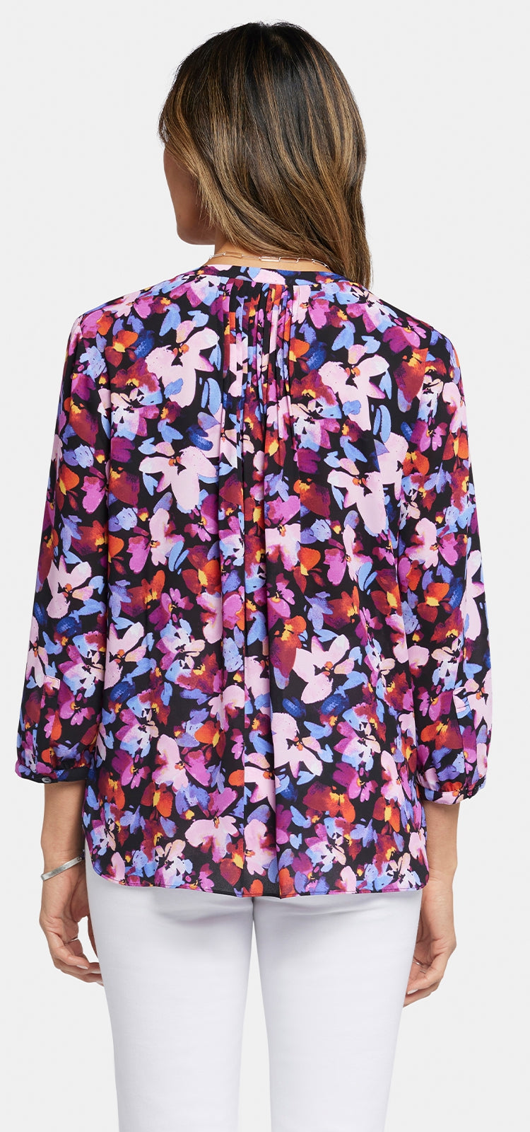 Pintuck Blouse Floral Print | Hot Springs | Blouse | NYDJ