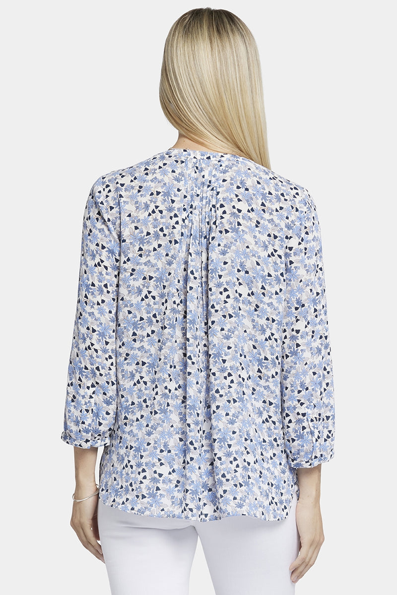 Pintuck Blouse Flower Print | Calle Canyon | Blouse | NYDJ