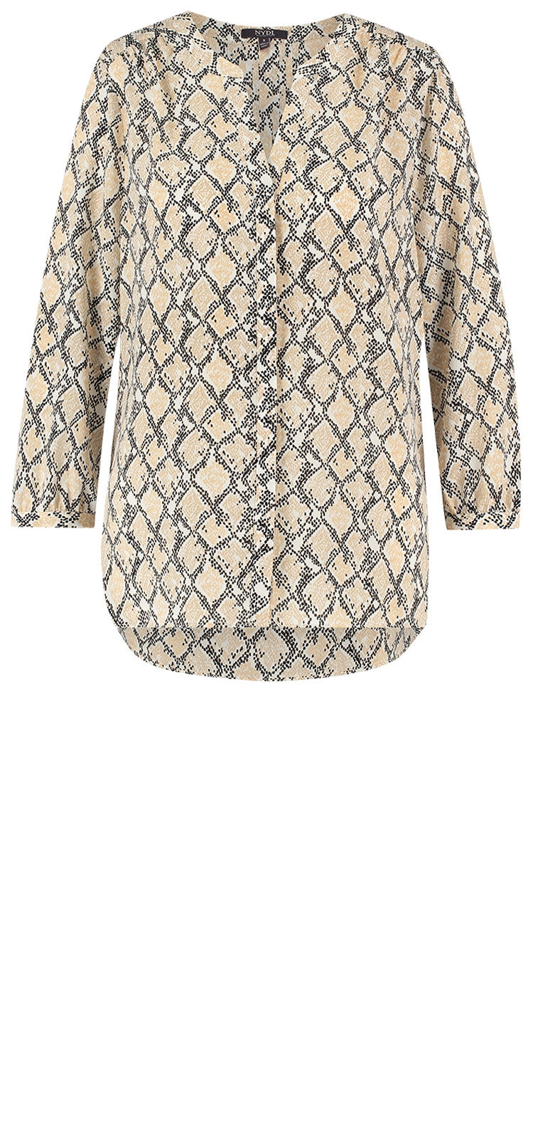 Pintuck Blouse Snake Print | Midland Snake | Blouse | NYDJ