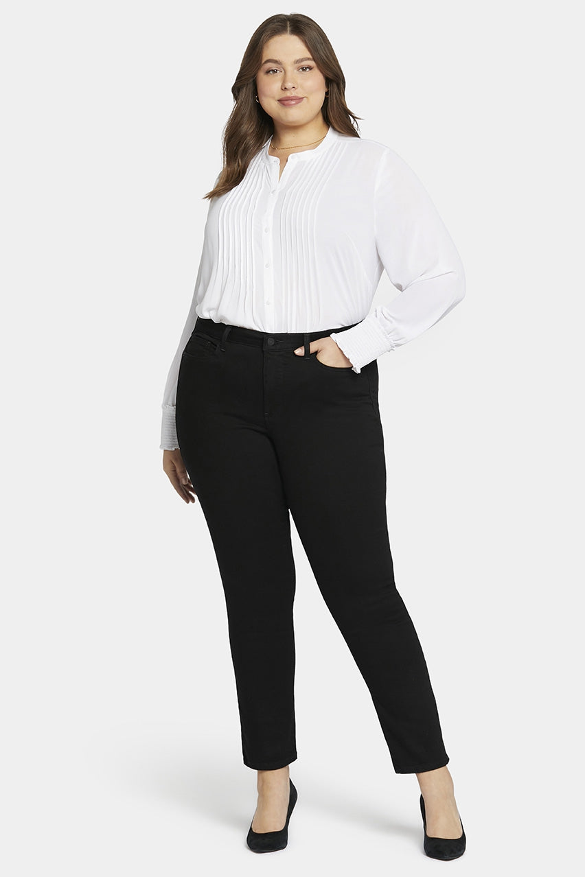 Sheri Slim Jeans Black Premium Denim (Plus) | Black | Denim | NYDJ