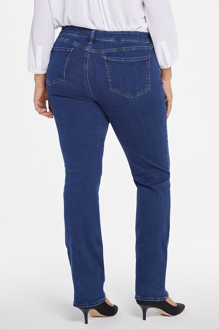 Marilyn Straight Jeans Medium Blue Premium Denim (Plus) | Quinn | Denim | NYDJ