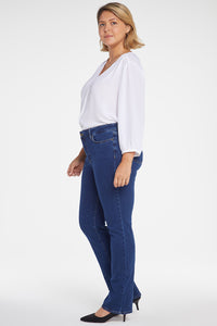 Marilyn Straight Jeans Medium Blue Premium Denim (Plus) | Quinn | Denim | NYDJ