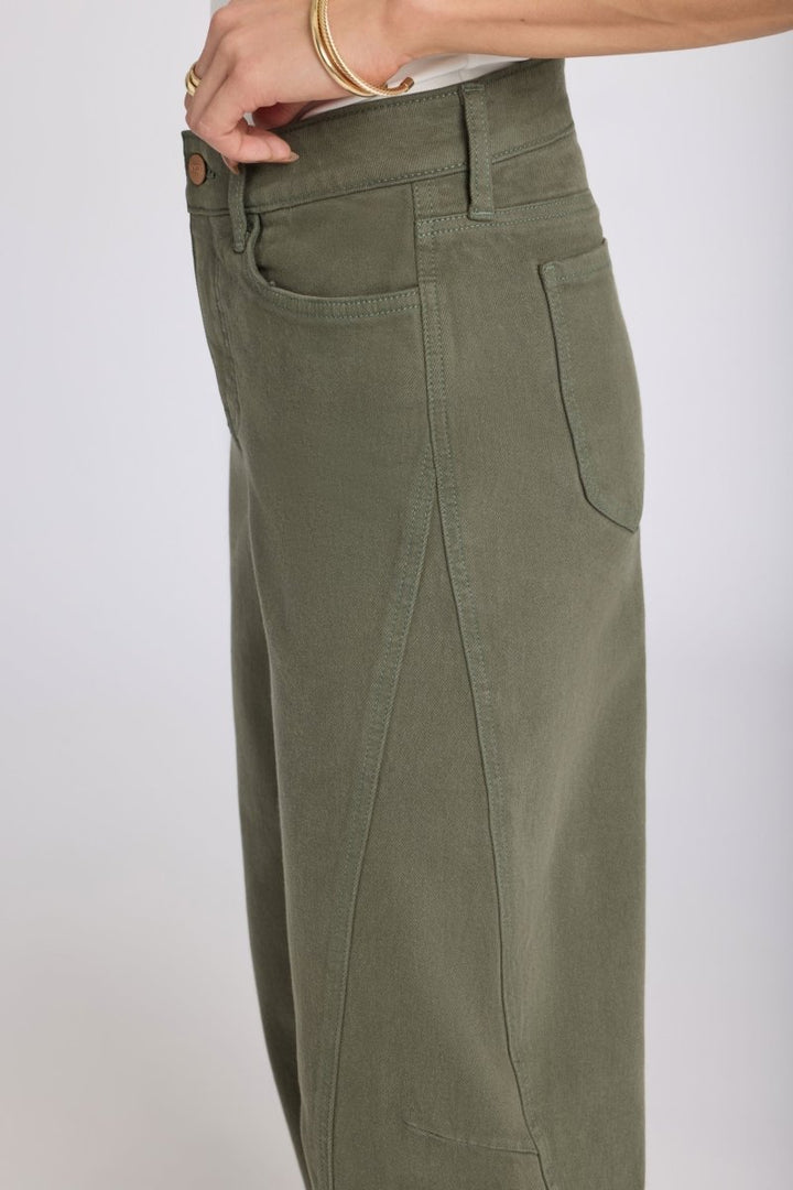 Alyssa Relaxed Crop Jeans | Desert Green | Pants | NYDJ