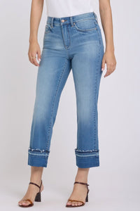 Bailey Relaxed Straight Ankle Jeans With High Rise | Port Sea | Denim | NYDJ