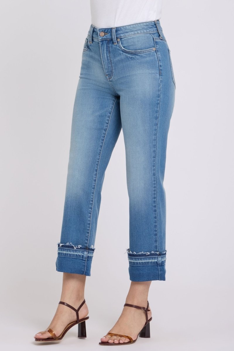 Bailey Relaxed Straight Ankle Jeans With High Rise | Port Sea | Denim | NYDJ