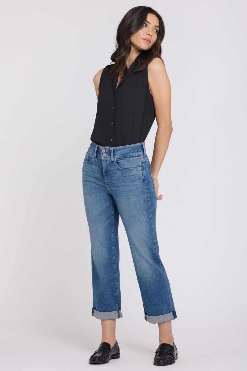 Bailey Relaxed Straight Crop Jeans In Re - New Denim With High Rise | Breezy Palms - NYDJ